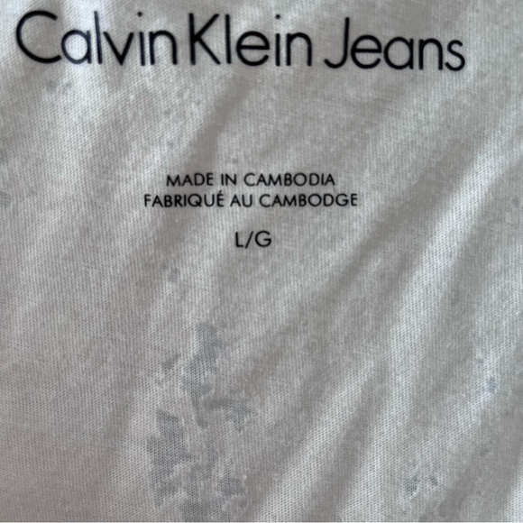 CALVIN Klein Jeans T-shirt Size Large - Picture 4 of 4